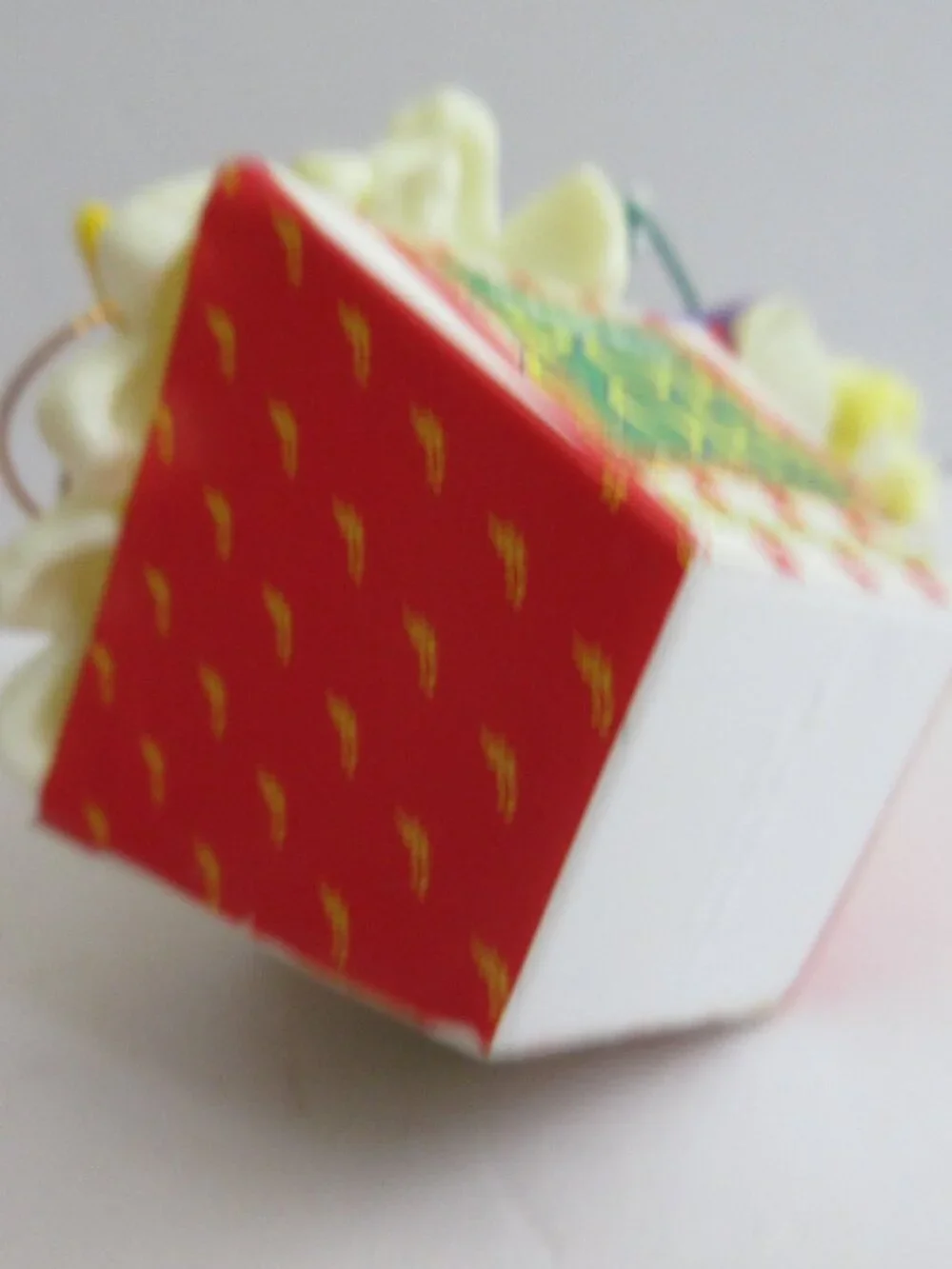 Trim A Home Christmas Tree Ornament Mouse Stringing Santa's Popcorn Kmart 1996